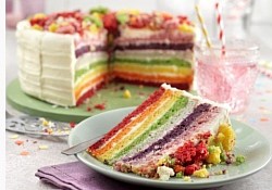 Rainbow Party Cake