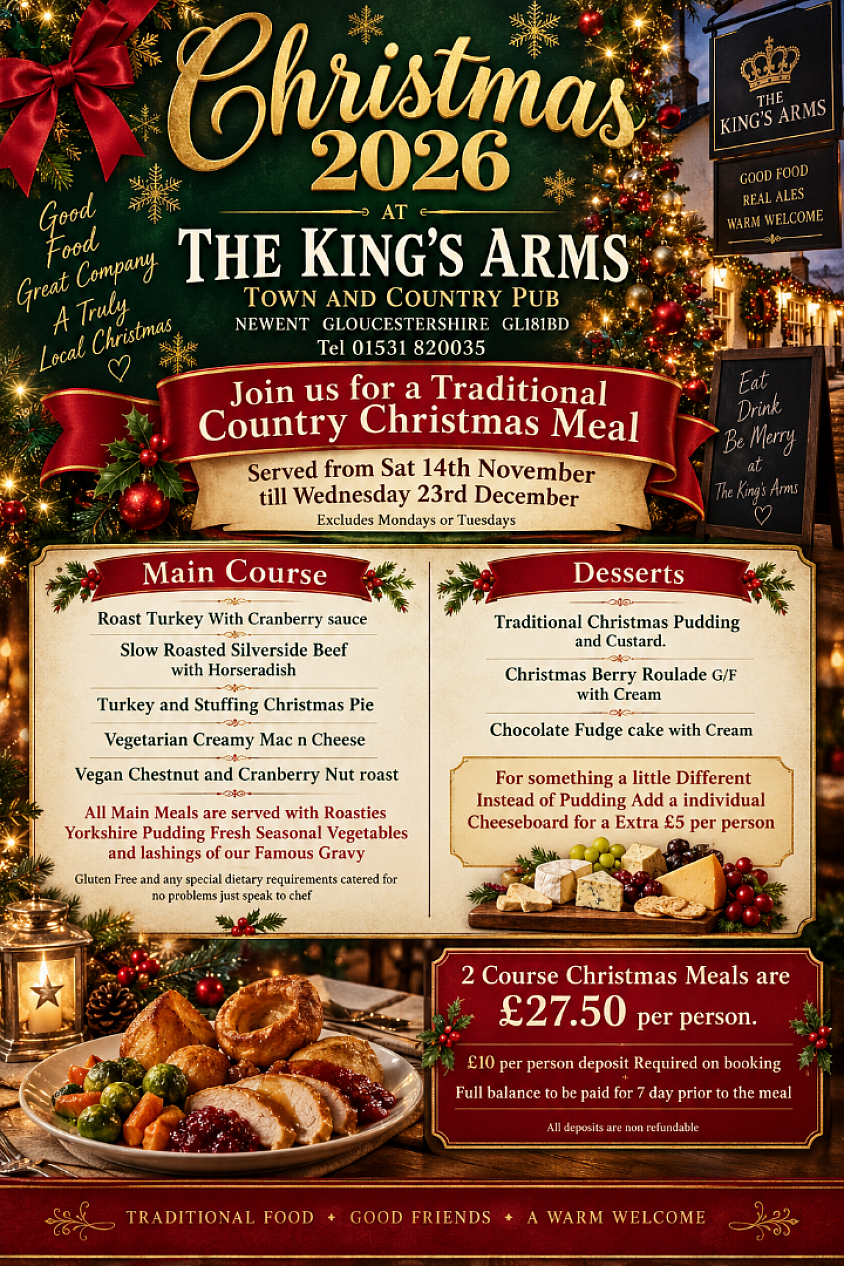 Christmas menu